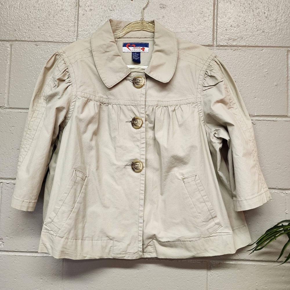 Cropped Khaki Jacket Size 2X